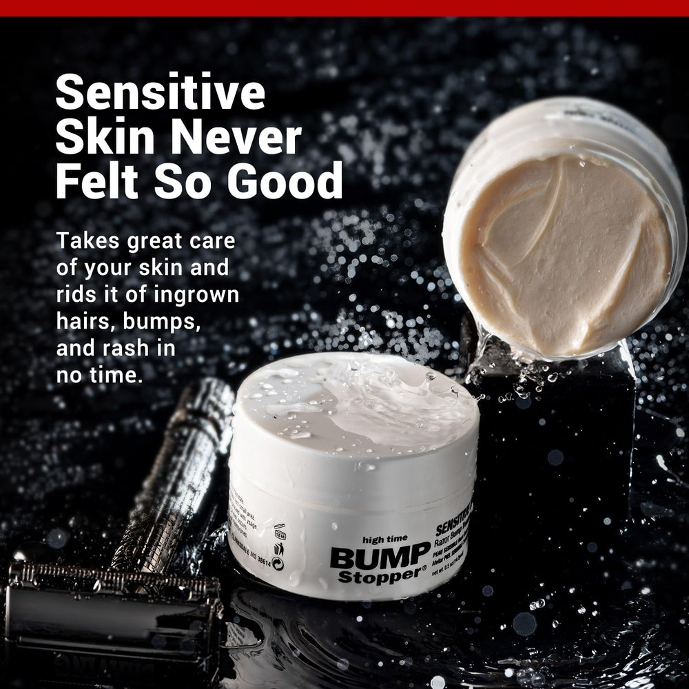 High Time Bump Stopper Sensitivo, dos frascos, tratamiento para piel sensible