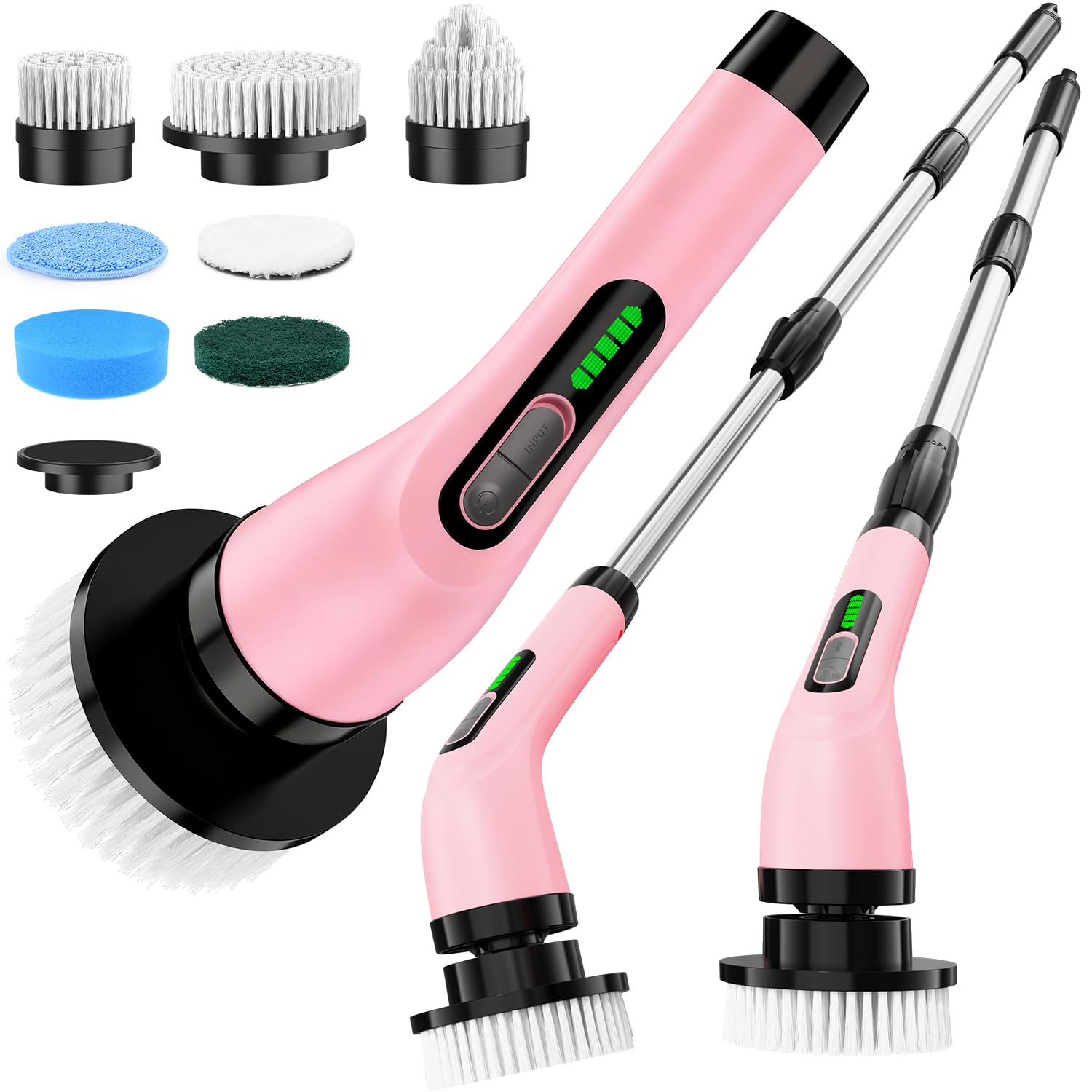 Highyes cepillo rotatorio eléctrico inalámbrico para azulejos y duchas.