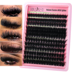 Pestañas HK HIKLASY agrupaciones 300D con puntas para un look dramático