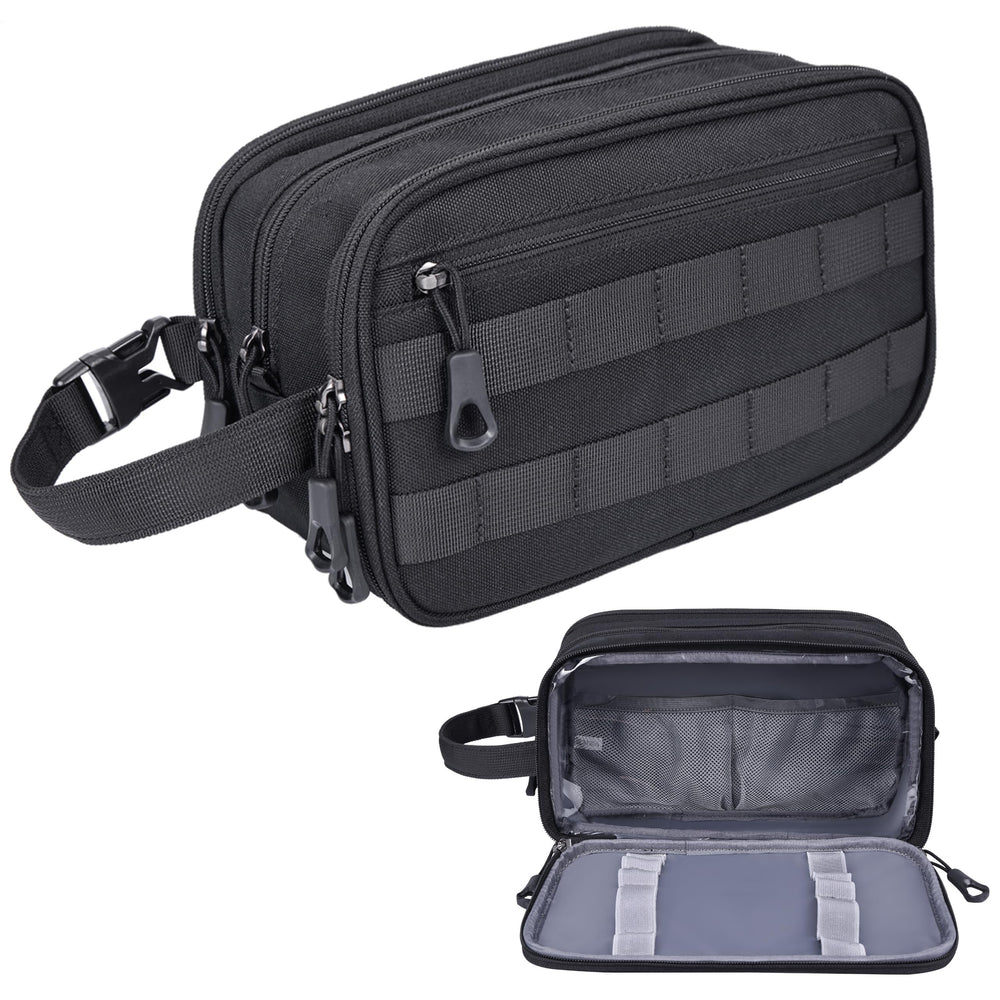 Hilomon bolsa higiene resistente, vista frontal, ideal para viajes y uso diario.