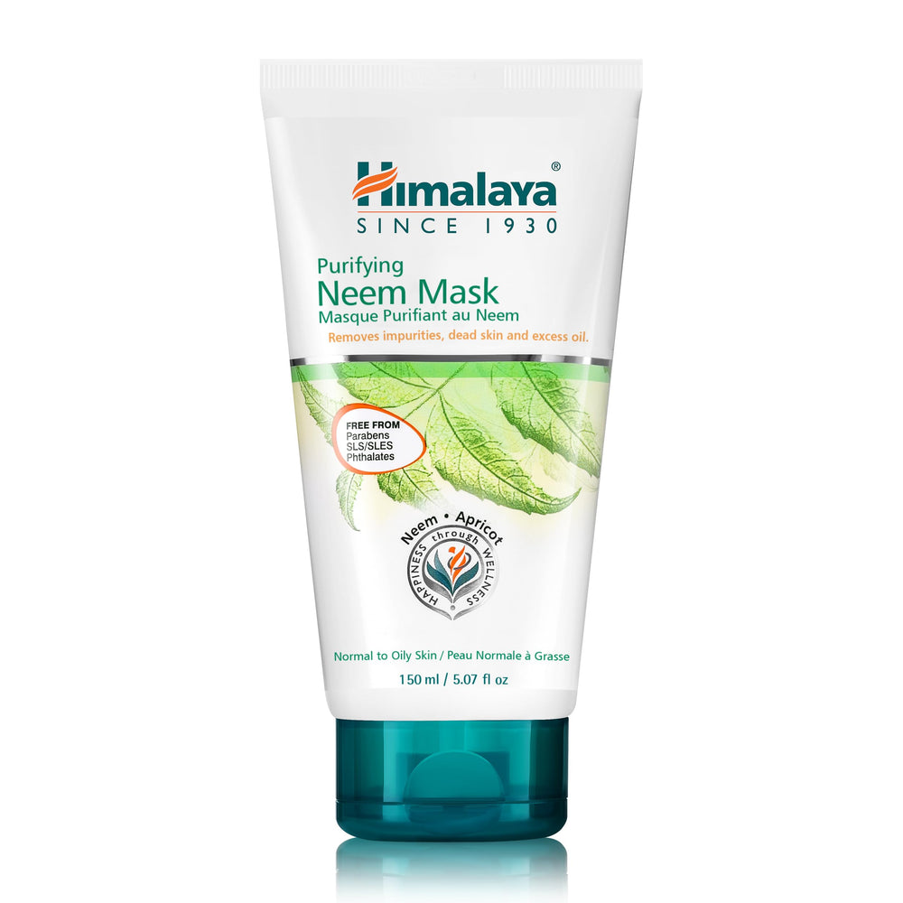 Himalaya máscara purificante de neem: poros limpios y piel equilibrada.