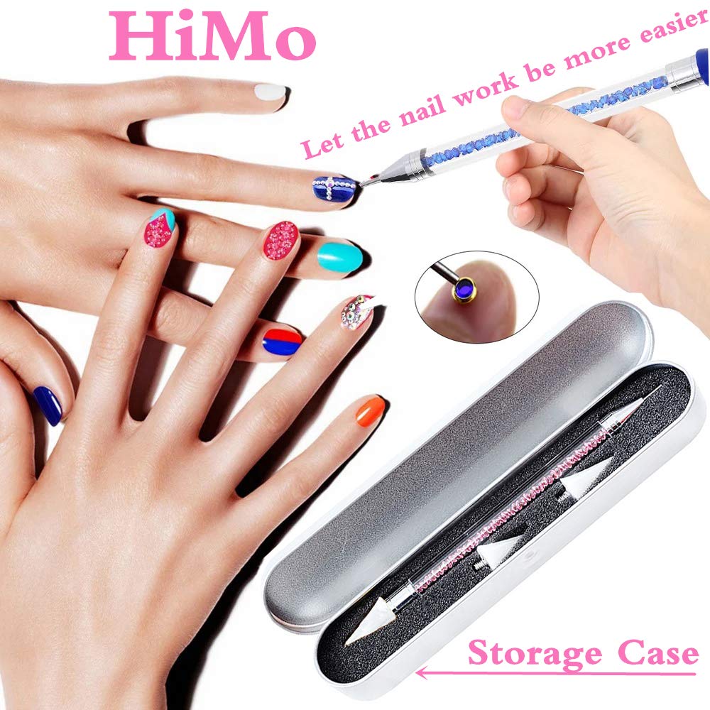 HiMo herramienta ayuda a colocar cristales en uñas naturales o falsas.
