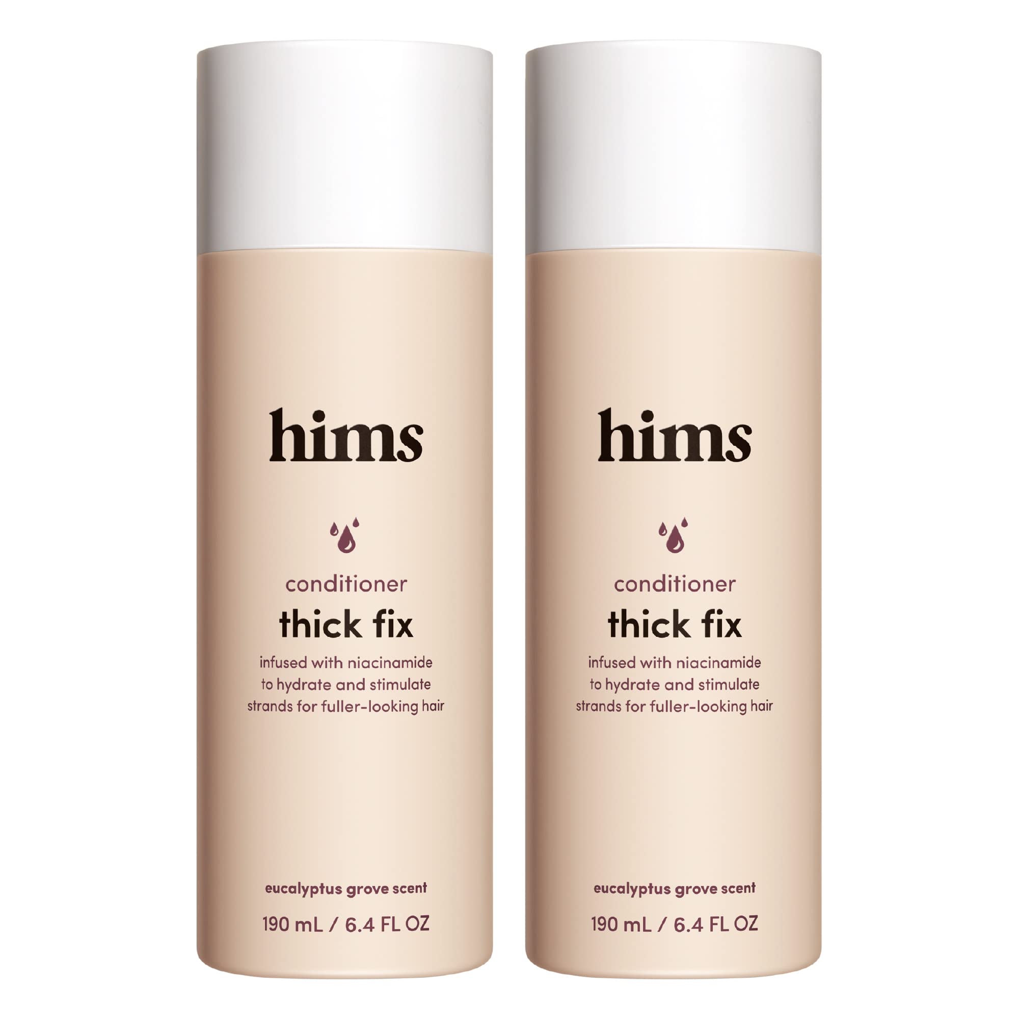 Acondicionador espesante Hims HERS en dos botellas, pack de 2 para cabello más lleno
