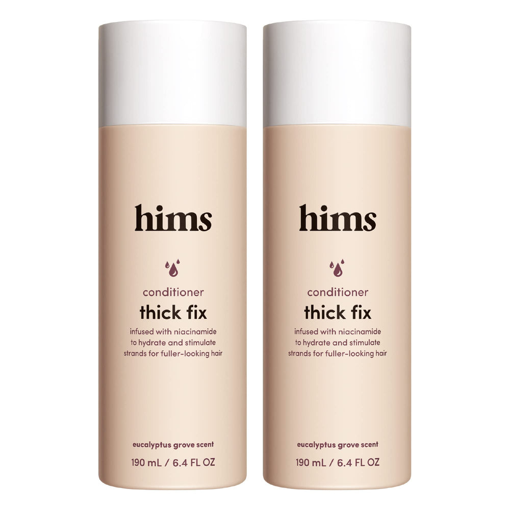 Acondicionador espesante Hims HERS en dos botellas, pack de 2 para cabello más lleno