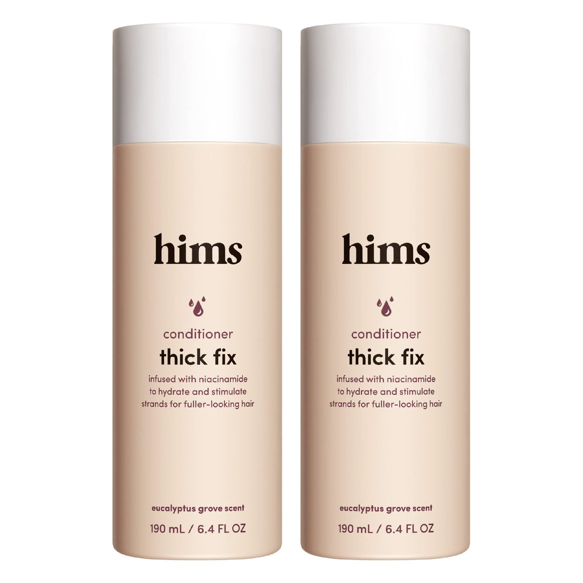 Acondicionador espesante Hims HERS en dos botellas, pack de 2 para cabello más lleno