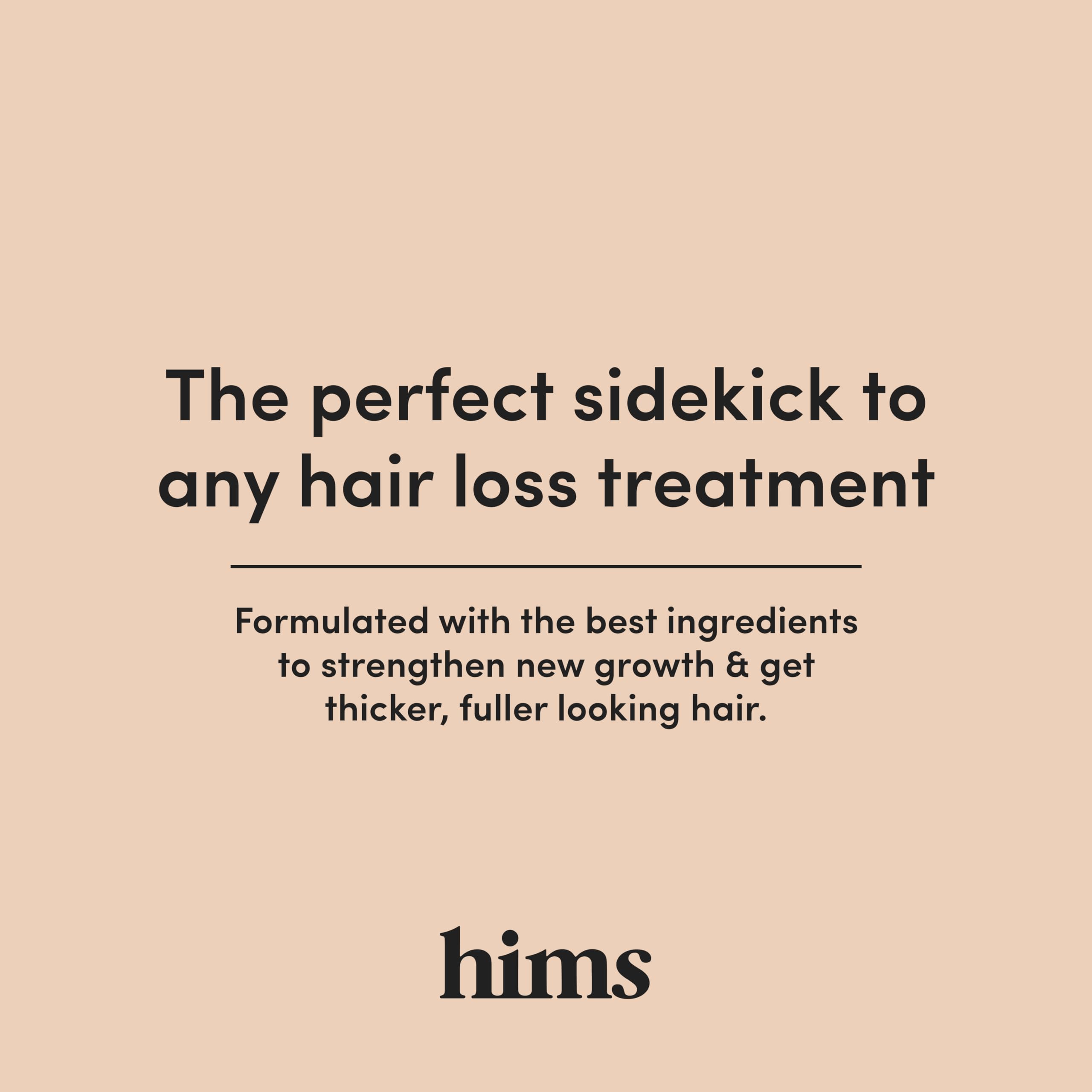 Uso diario del acondicionador espesante Hims HERS para cuidado del cabello