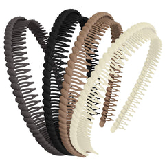HINGTAI diadema con dientes para uso diario y agarre fiable en cabello fino