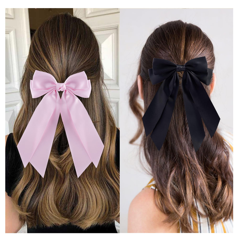 Lazo de pelo rojo satinado de Hisial, accesorio versátil para fiestas.