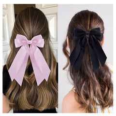 Lazo de pelo rojo satinado de Hisial, accesorio versátil para fiestas.