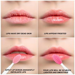 HJYOK aplicador-labios-silicona, suave e higiénico para cosméticos labiales