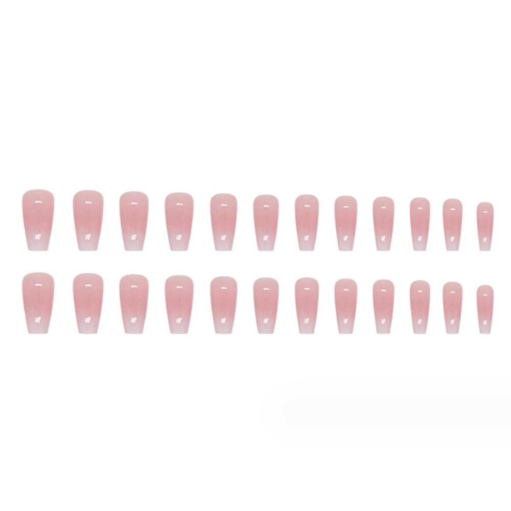 Hkanlre uñas coffin rosa en tallas variadas para todos