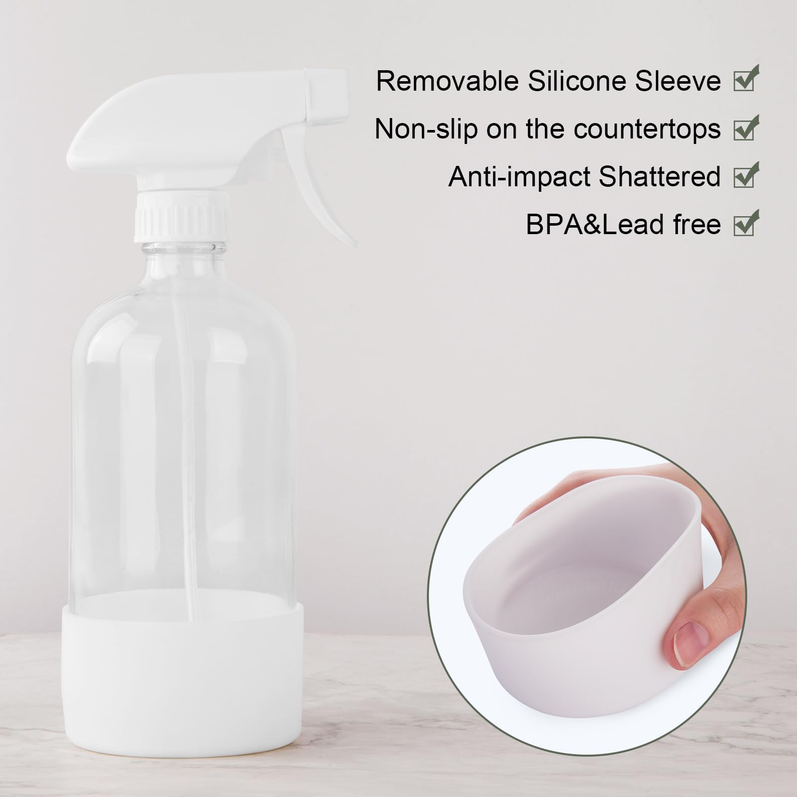 hmaimas conjunto dos botellas vidrio, ahorro de plástico.