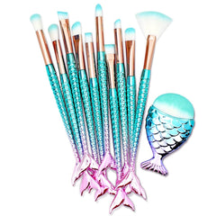 HOFASON 11 piezas de brochas para maquillaje, versátil para base y polvos.