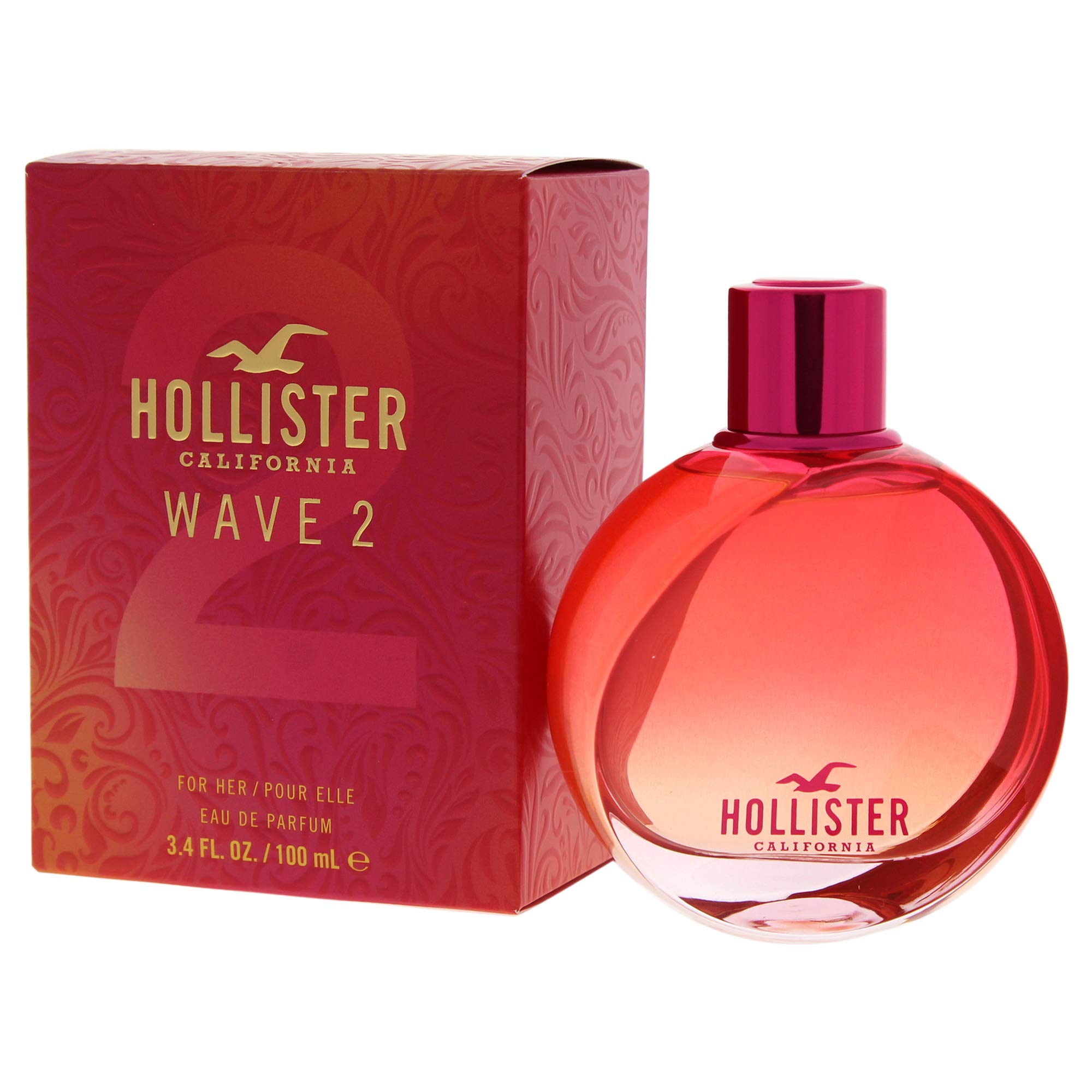 Hollister Wave 2, frasco de perfume, opción elegante para ocasiones