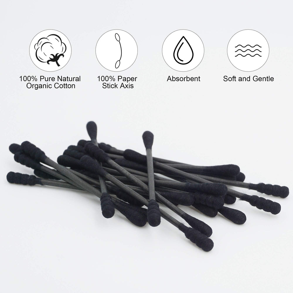HOMEFOX bastoncillos algodón sin pelusa, ideal para retoques cosméticos diarios.