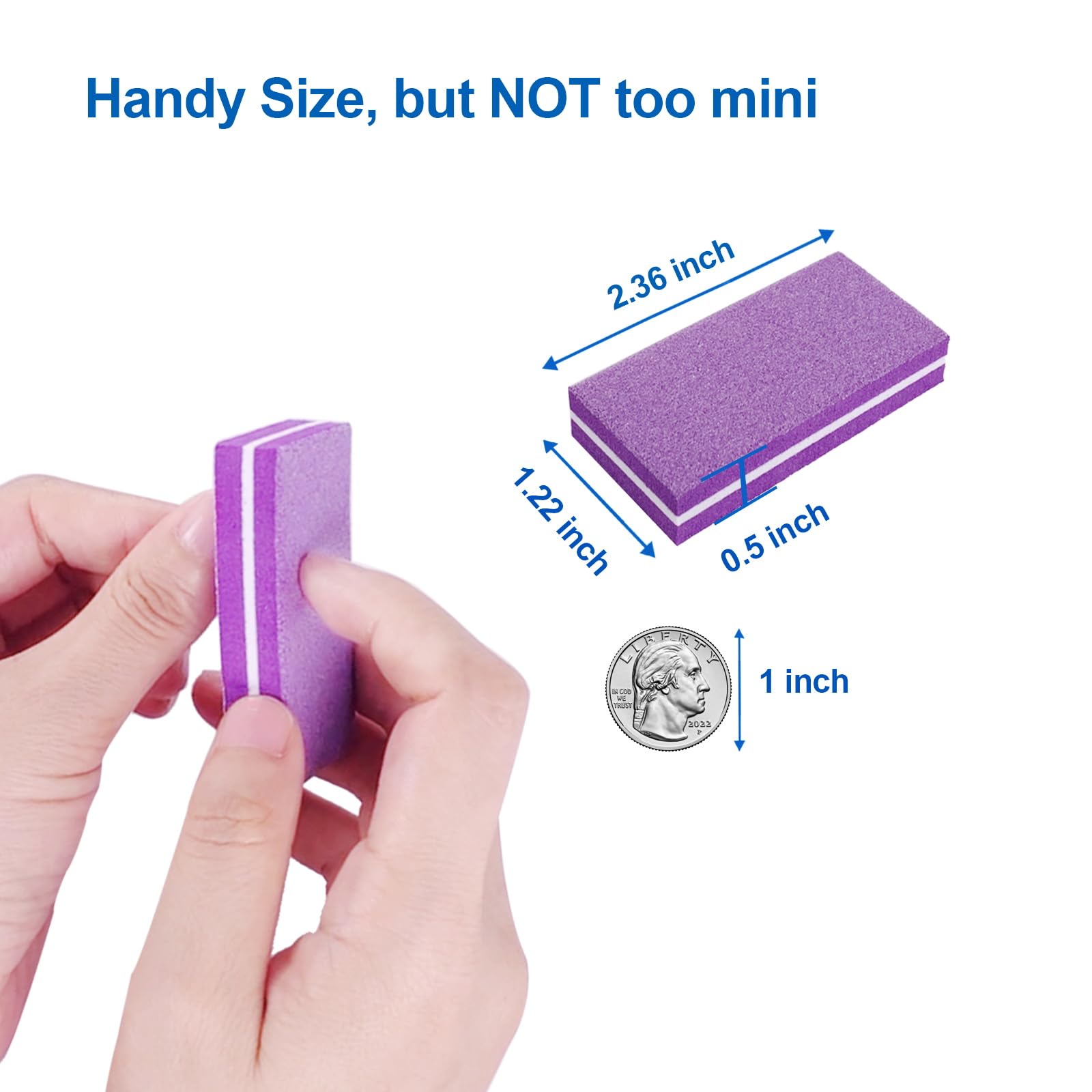 HomeyEra bloque buffer de uñas, ideal para suavizar bordes y preparar superficies.