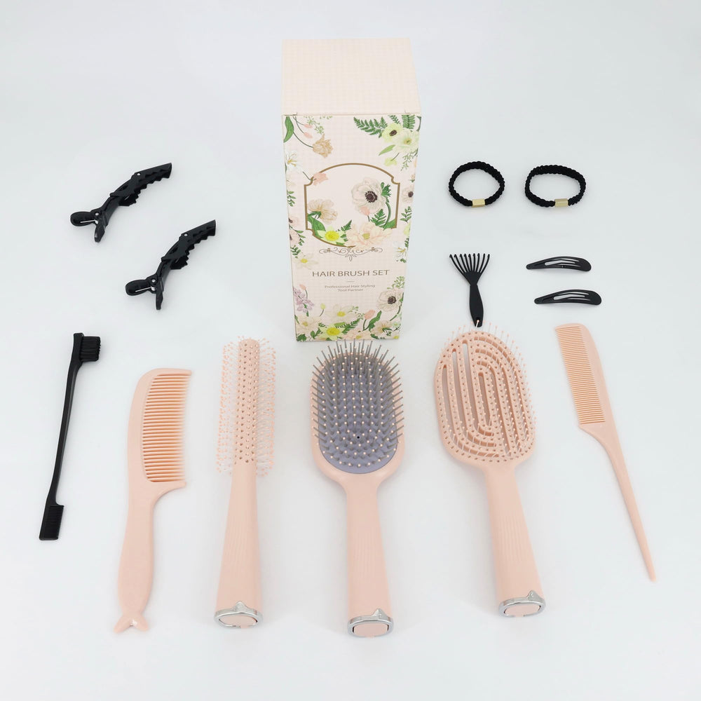 Homfu cepillo ventilado para cabello: mejora la circulación del cuero cabelludo durante el secado.