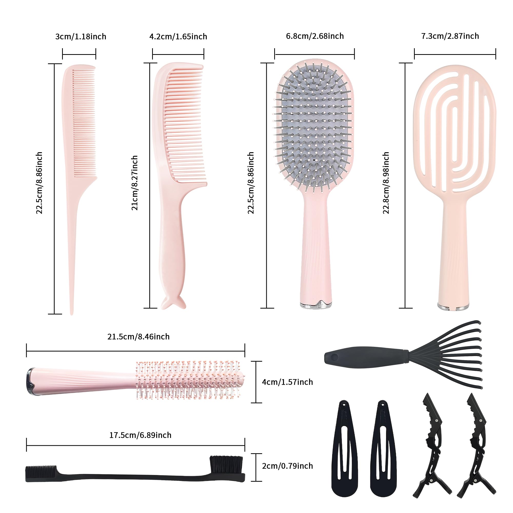 Homfu pinzas cabello pequeñas: sujetan mechones durante peinados.