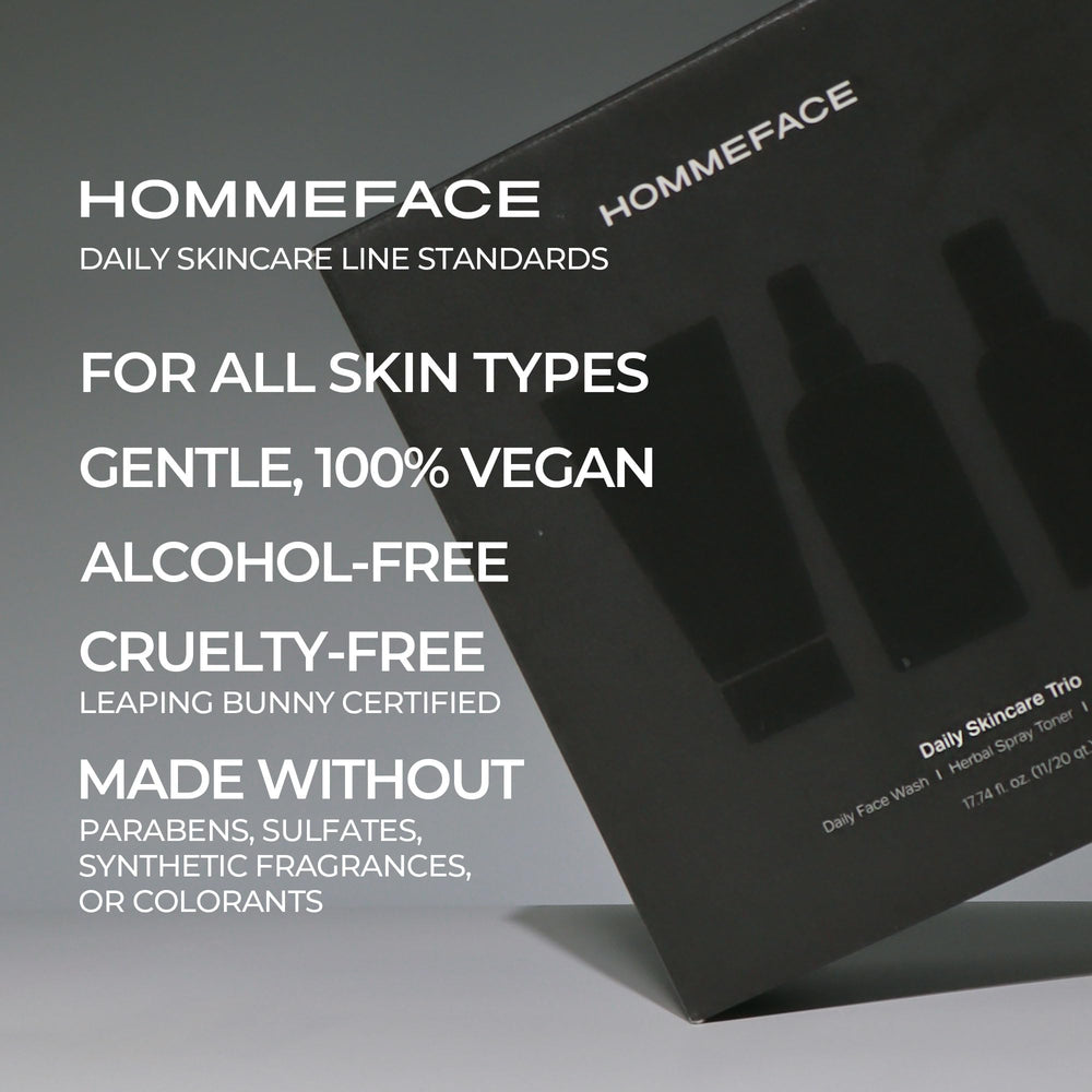 HommeFace hamamelis para purificar la piel y reducir brillos de forma suave.