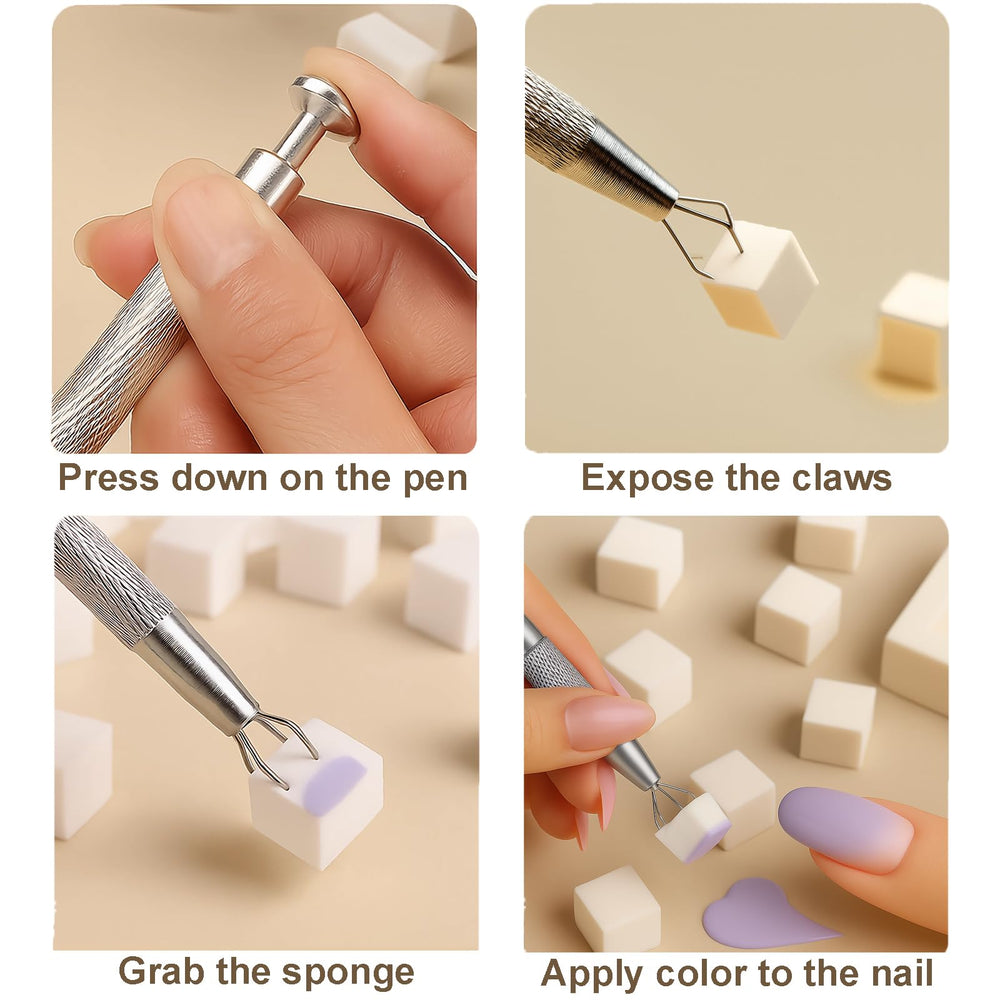 HomTop arte ombré uñas: degradados elegantes para diseños creativos.
