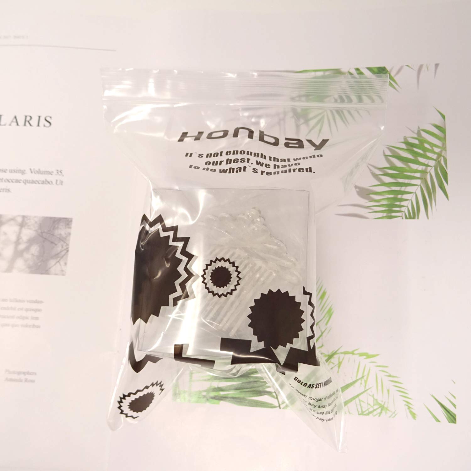 Honbay sujeción para cabello fino con horquillas para mejor sujeción