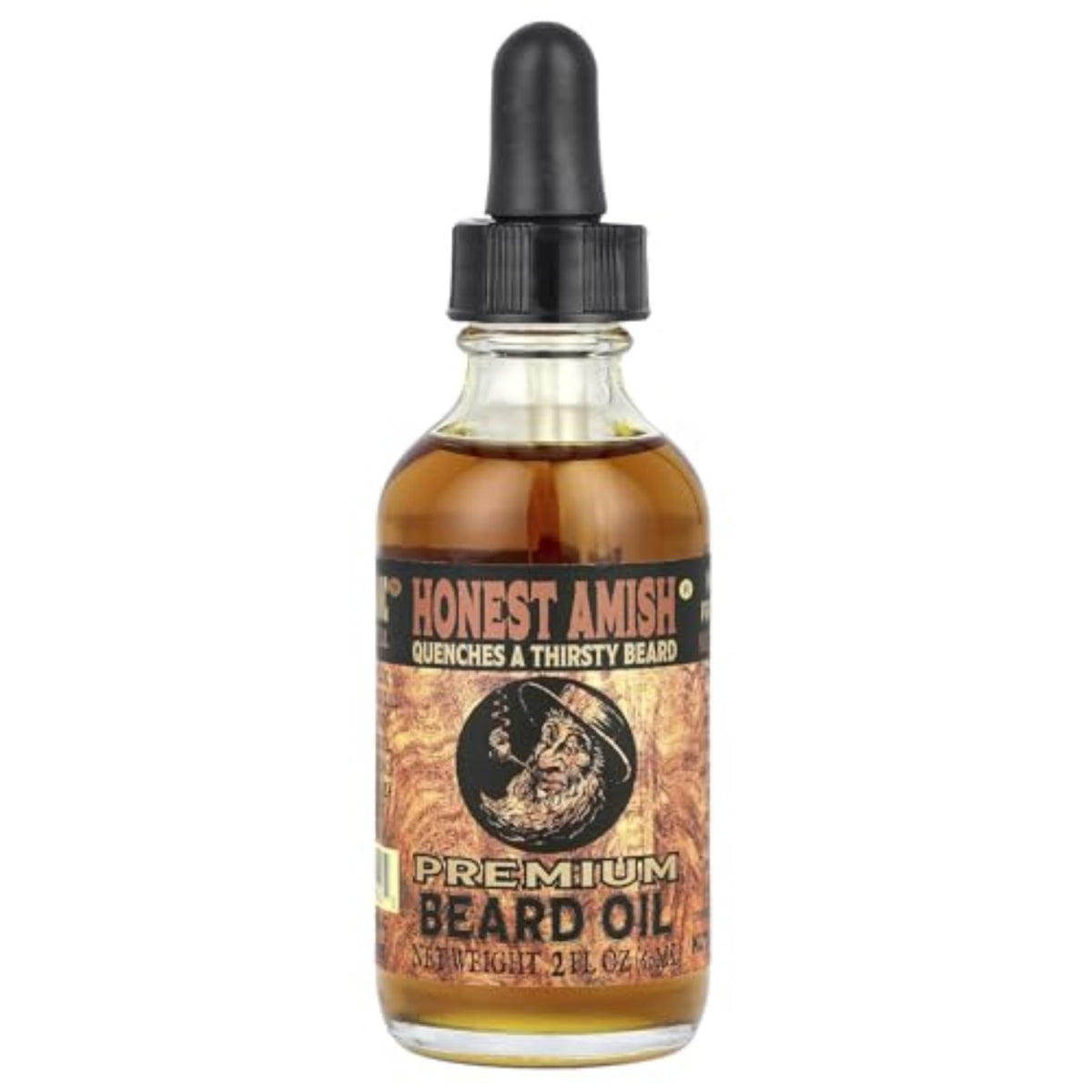 Honest Amish Aceite para barba, vertido suave para hidratar la piel.