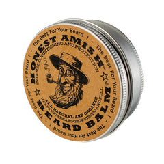 Honest Amish Bálsamo para barba, lata grande con giro; suaviza la barba y alivia la comezón