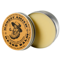 Honest Amish Bálsamo para barba, lata grande; favorece la longitud y aporta brillo