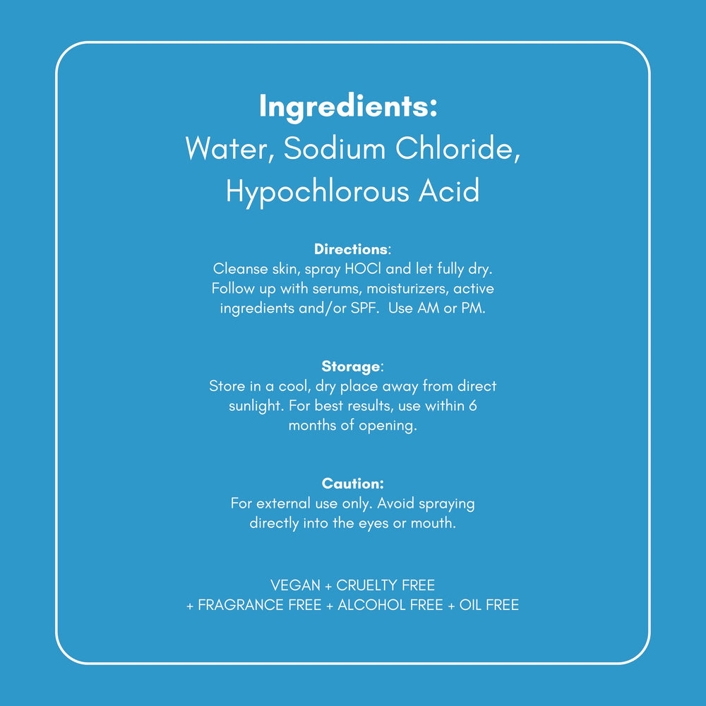 Honeydew Labs HOCl spray, envase reciclable para cuidado diario.