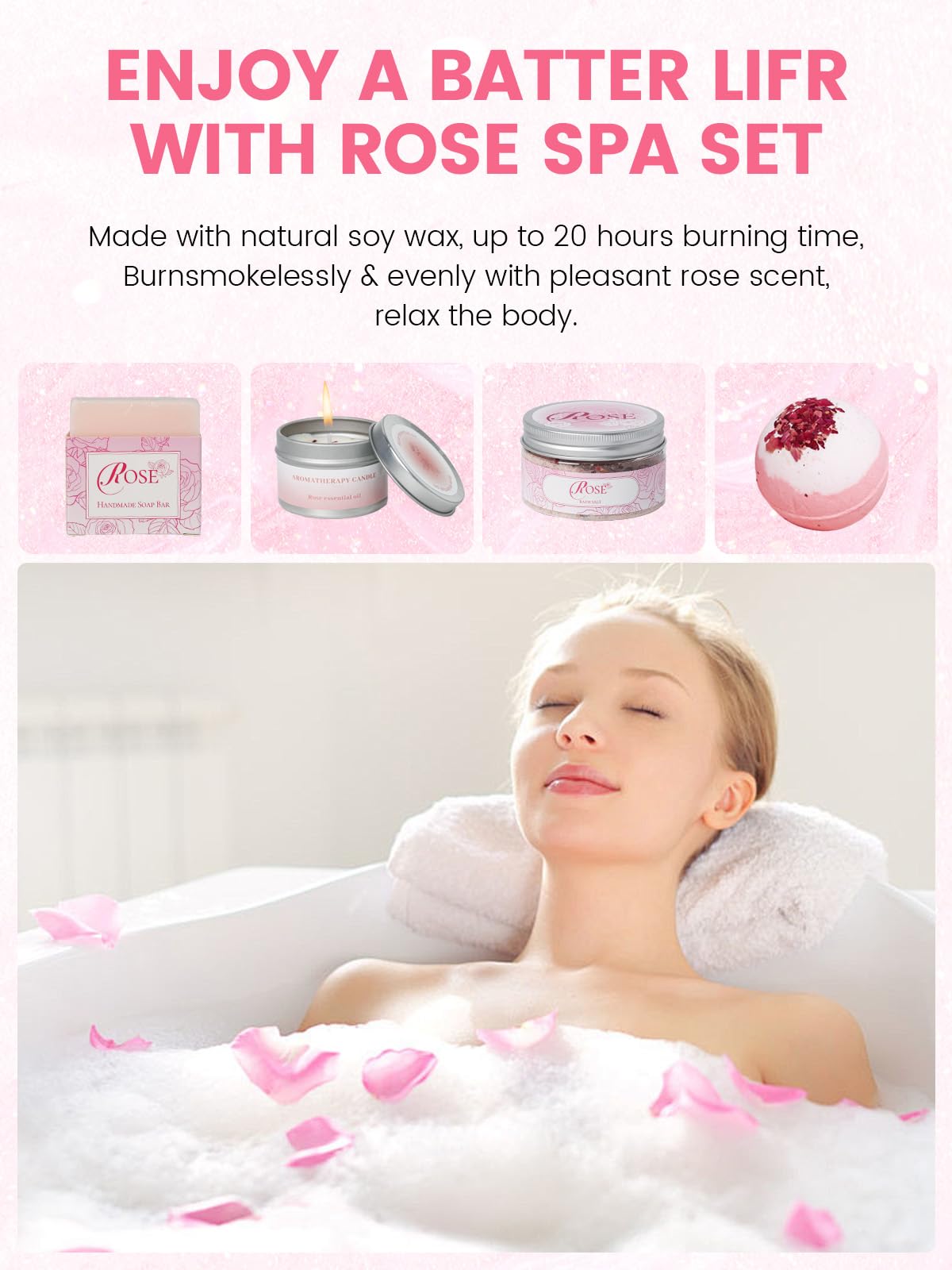 honiitaa Rose conditioner bottle for smooth, hydrated hair.