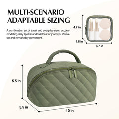 Honitty bolso maquillaje impermeable para proteger cosméticos durante viajes