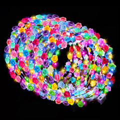 Corona de flores LED HONLYNE de 100 piezas, ideal para fiestas y bodas