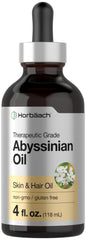 Aceite Abyssiniano Horbaach en botella 4 oz para hidratación suave de piel y cabello