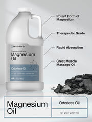 Aceite de magnesio Horbäach para piel, uso tópico diario.