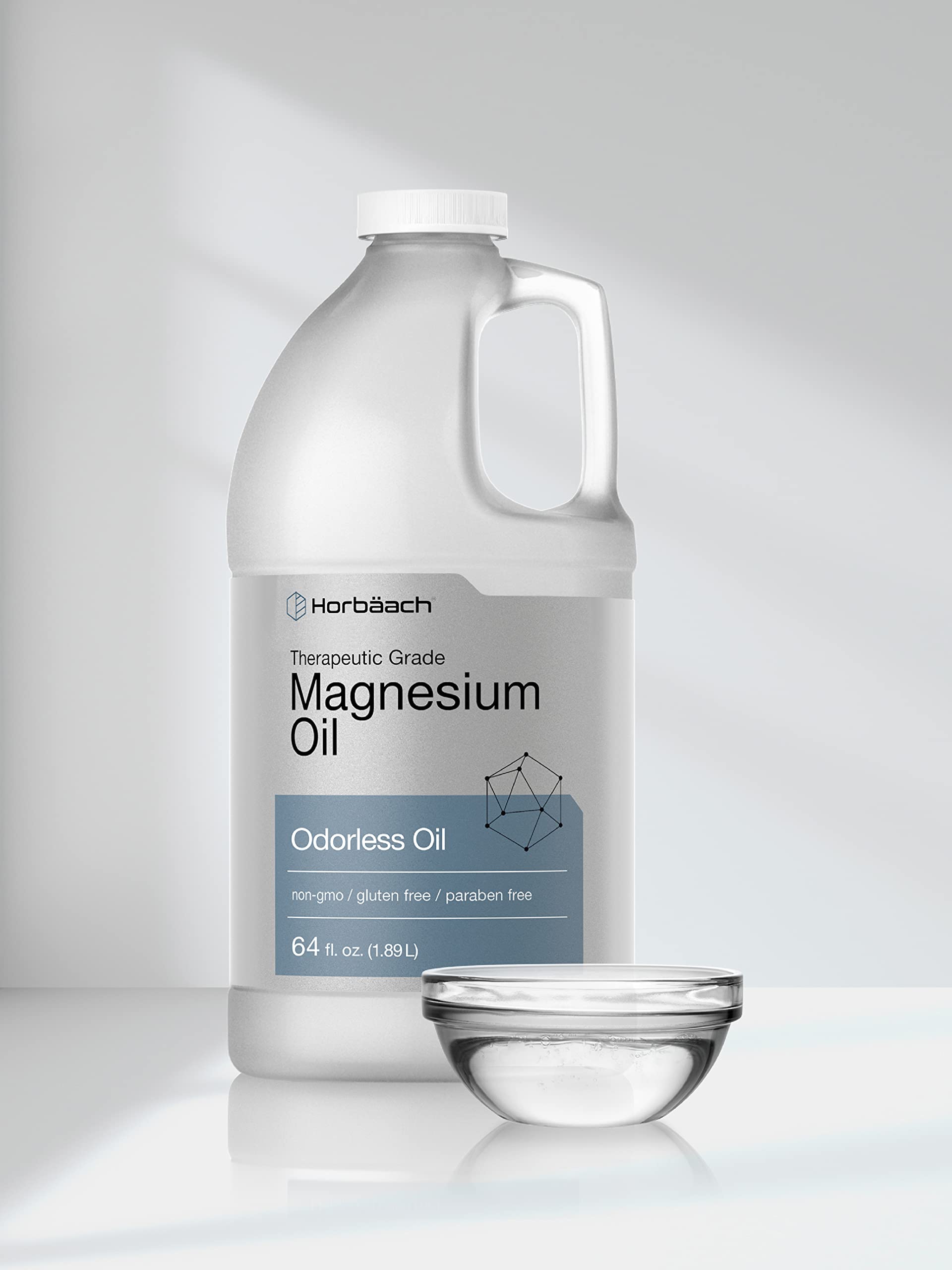 Aceite de magnesio Horbäach, uso nocturno relajante.
