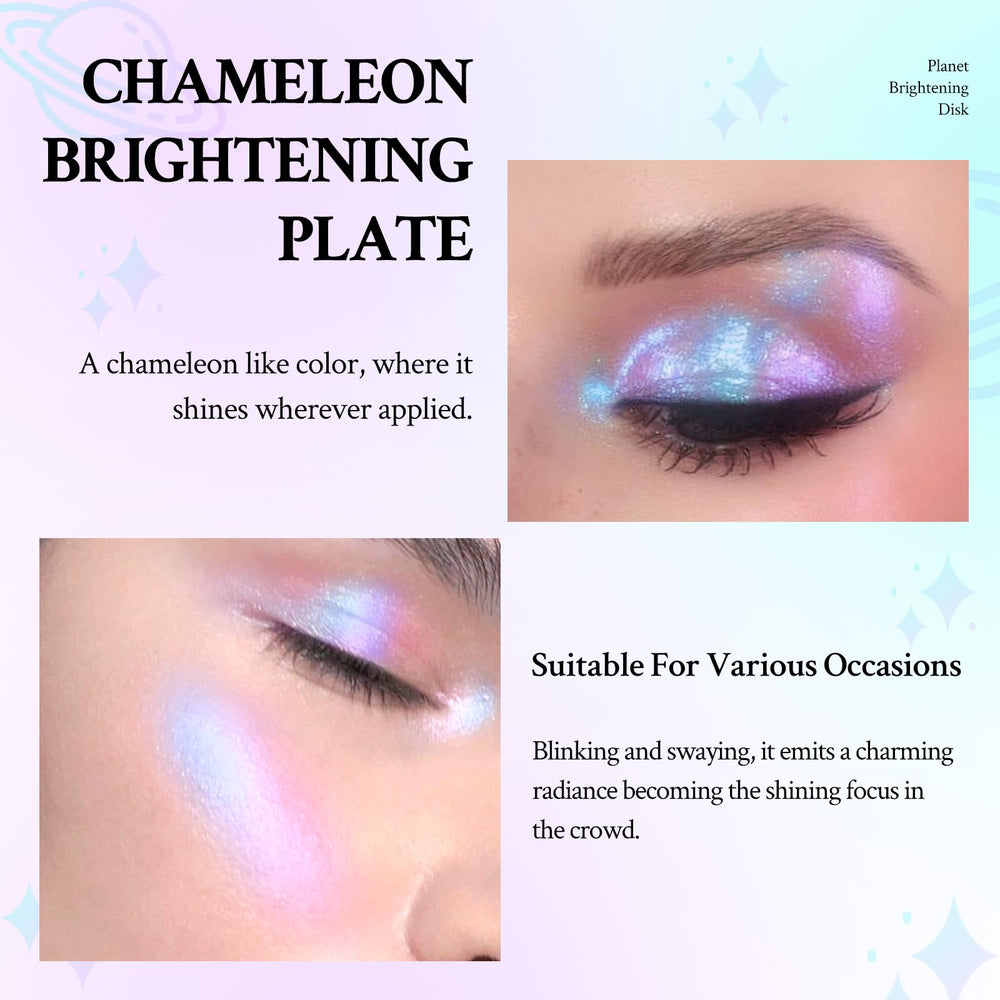 HosAILY iluminador cromático para el rostro, brillo diamante que realza contornos
