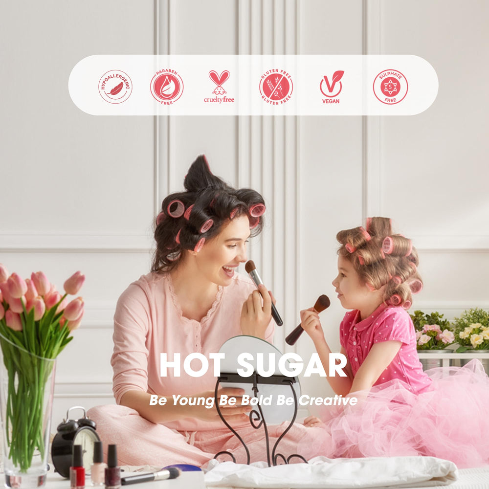 Hot Sugar two blushes and a highlighter create defined, rosy dimension.