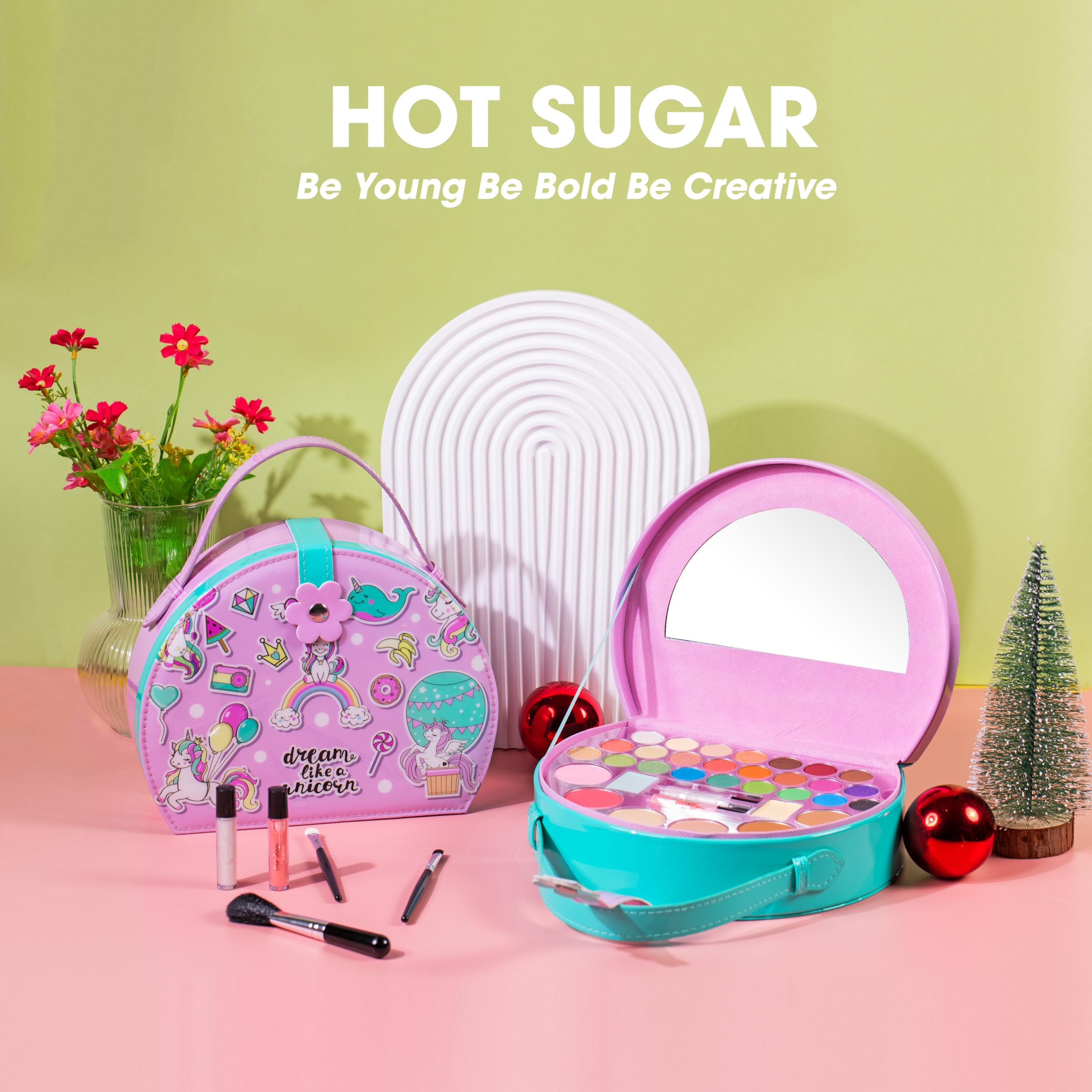 Hot Sugar estuche unicornio reutilizable para almacenar maquillaje.