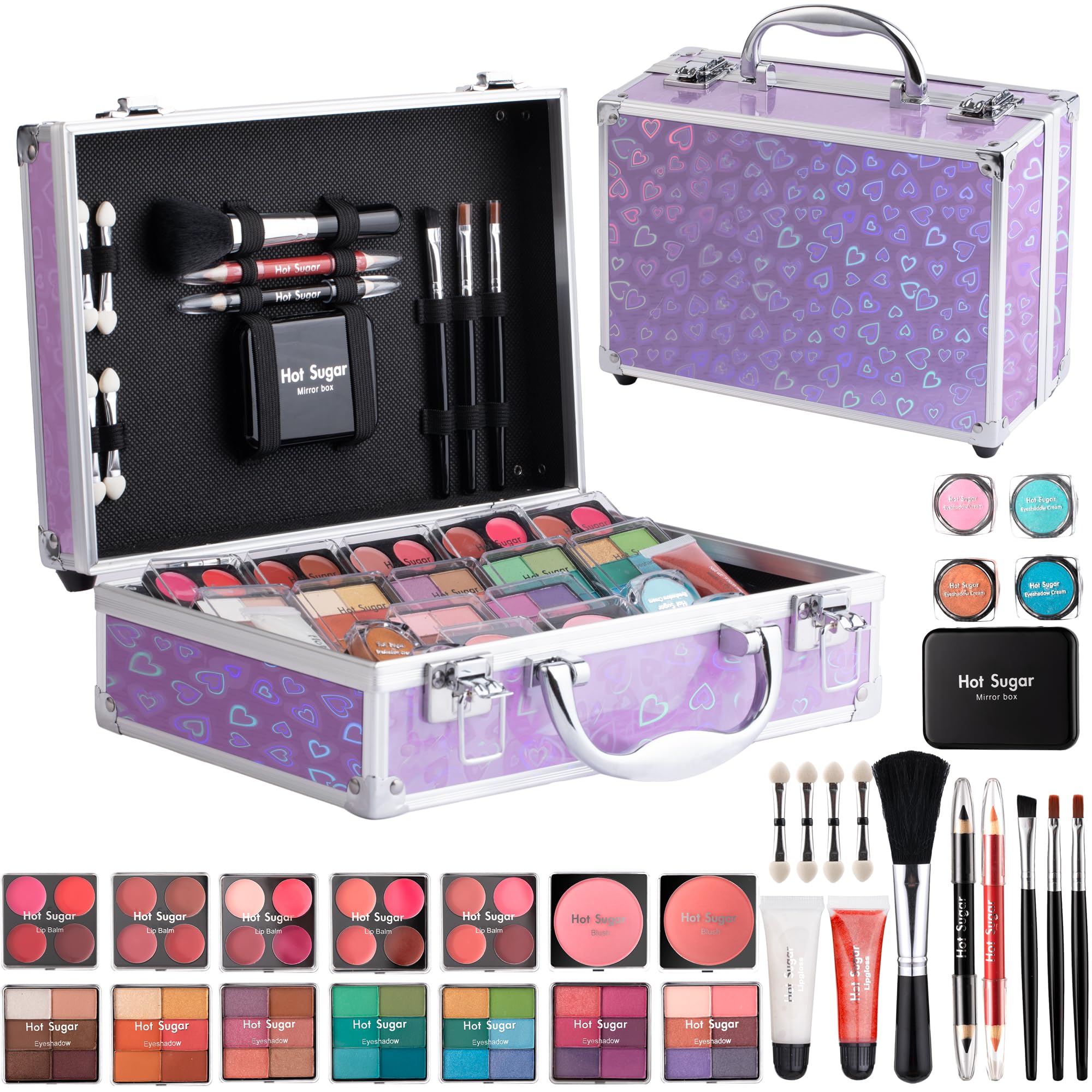 Hot Sugar kit de maquillaje juvenil con paletas mini para looks diarios.