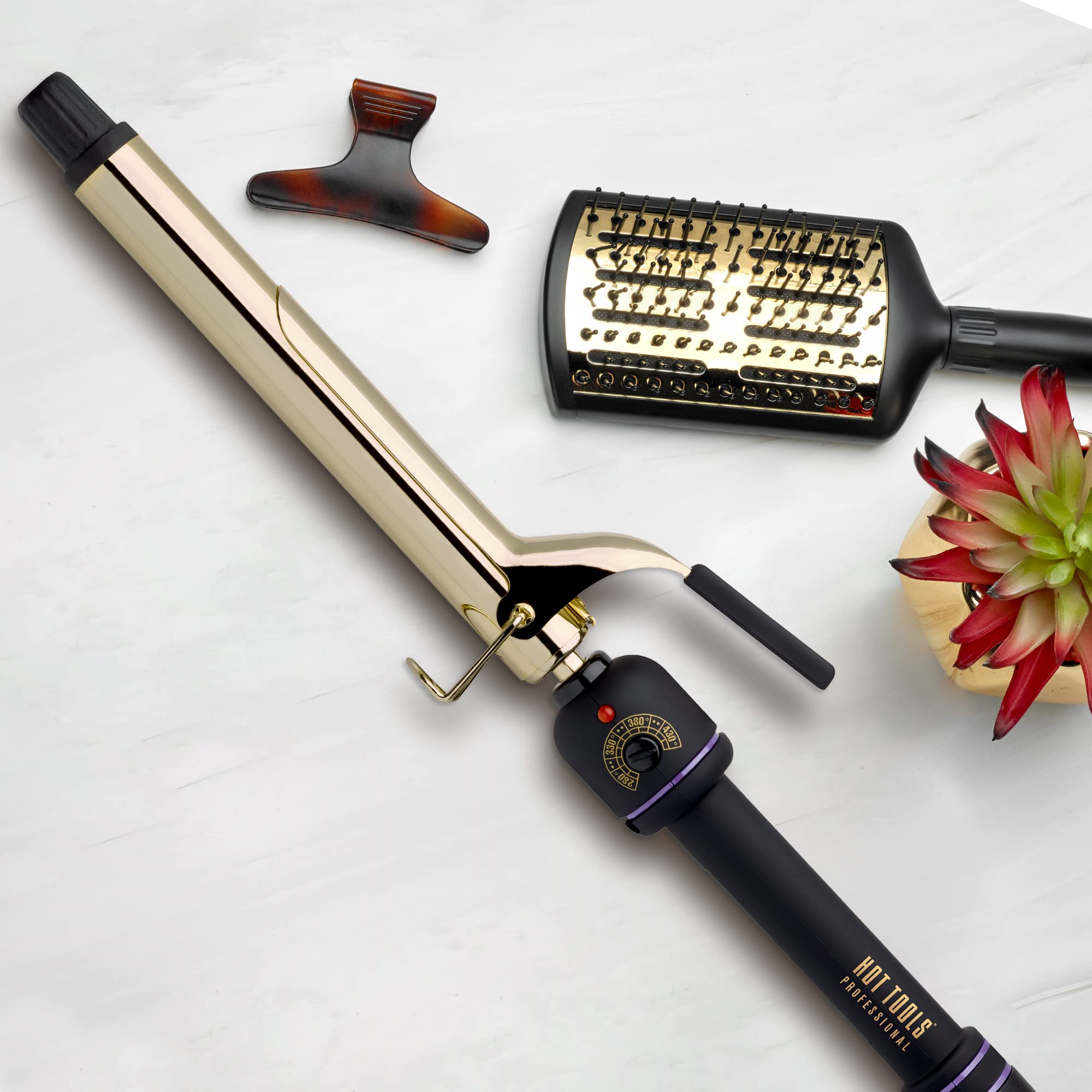 Hot Tools Pro Artist 24K Oro, funciona para todo tipo de pelo.
