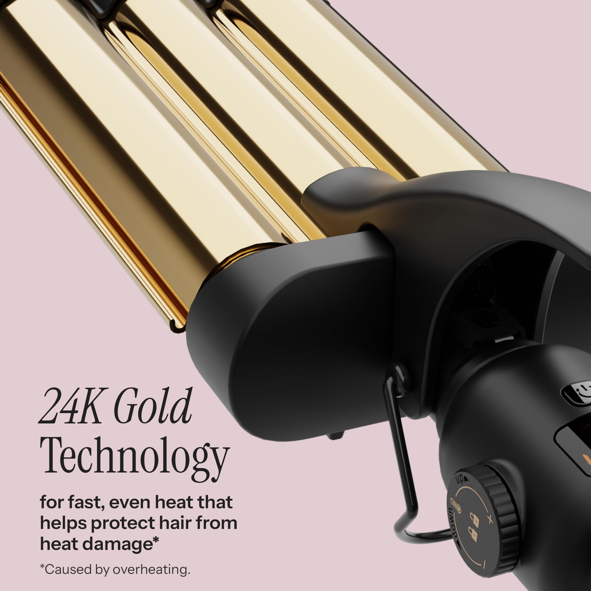 Hot Tools Pro Artist 24K Oro con pantalla digital de temperatura para peinado preciso