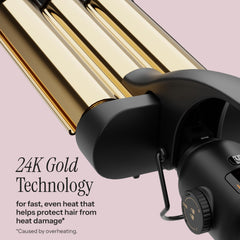 Hot Tools Pro Artist 24K Oro con pantalla digital de temperatura para peinado preciso