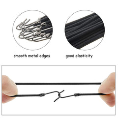 Hotop ponytail-elastico-gancho-negro: crea peinados elegantes y rápidos.