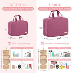 HOTOR bolsa de aseo colgante, bolsillos transparentes para acceso rápido.