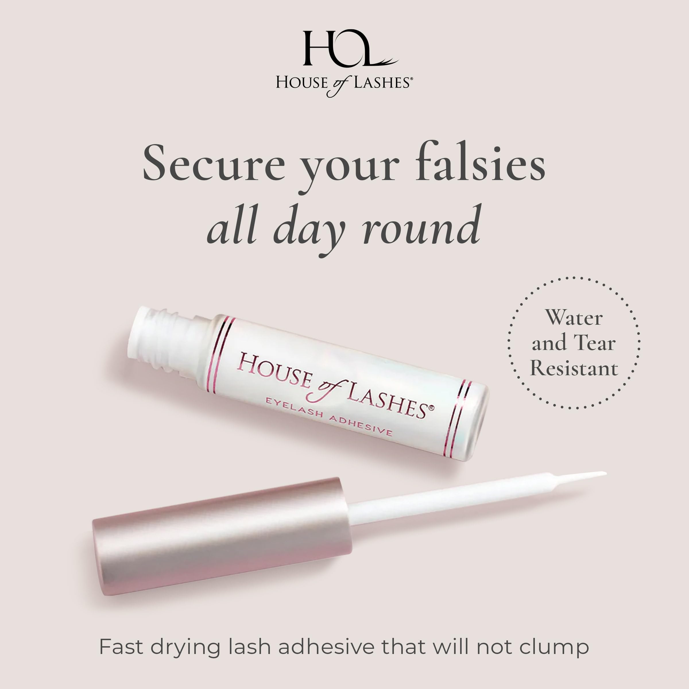 House of Lashes: pegamento que seca transparente para un look natural