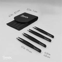 TWEEZIA pinzas inclinadas para delinear cejas con suavidad