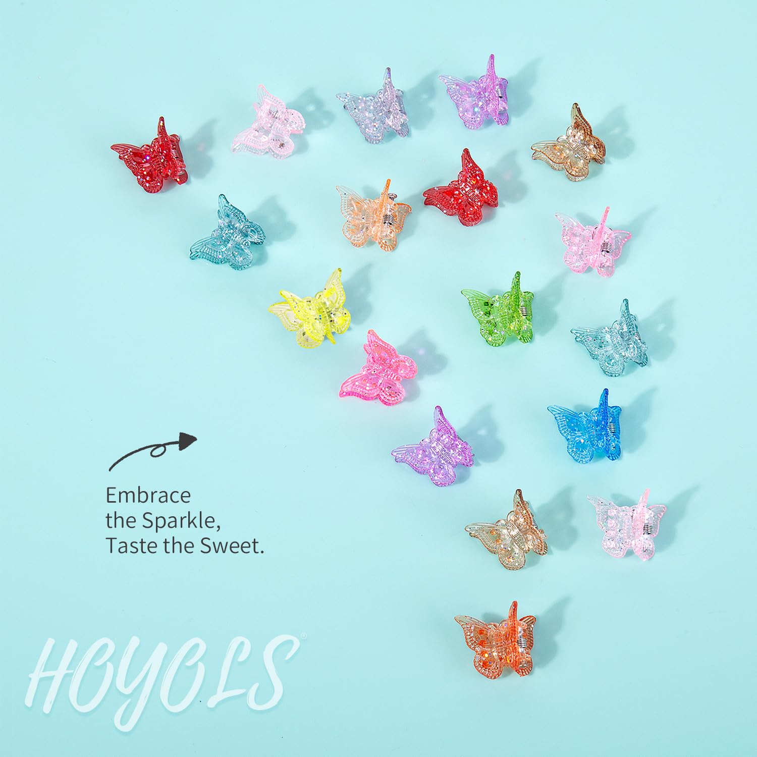 Hoyols clip para fiestas, realza el peinado con brillo duradero.