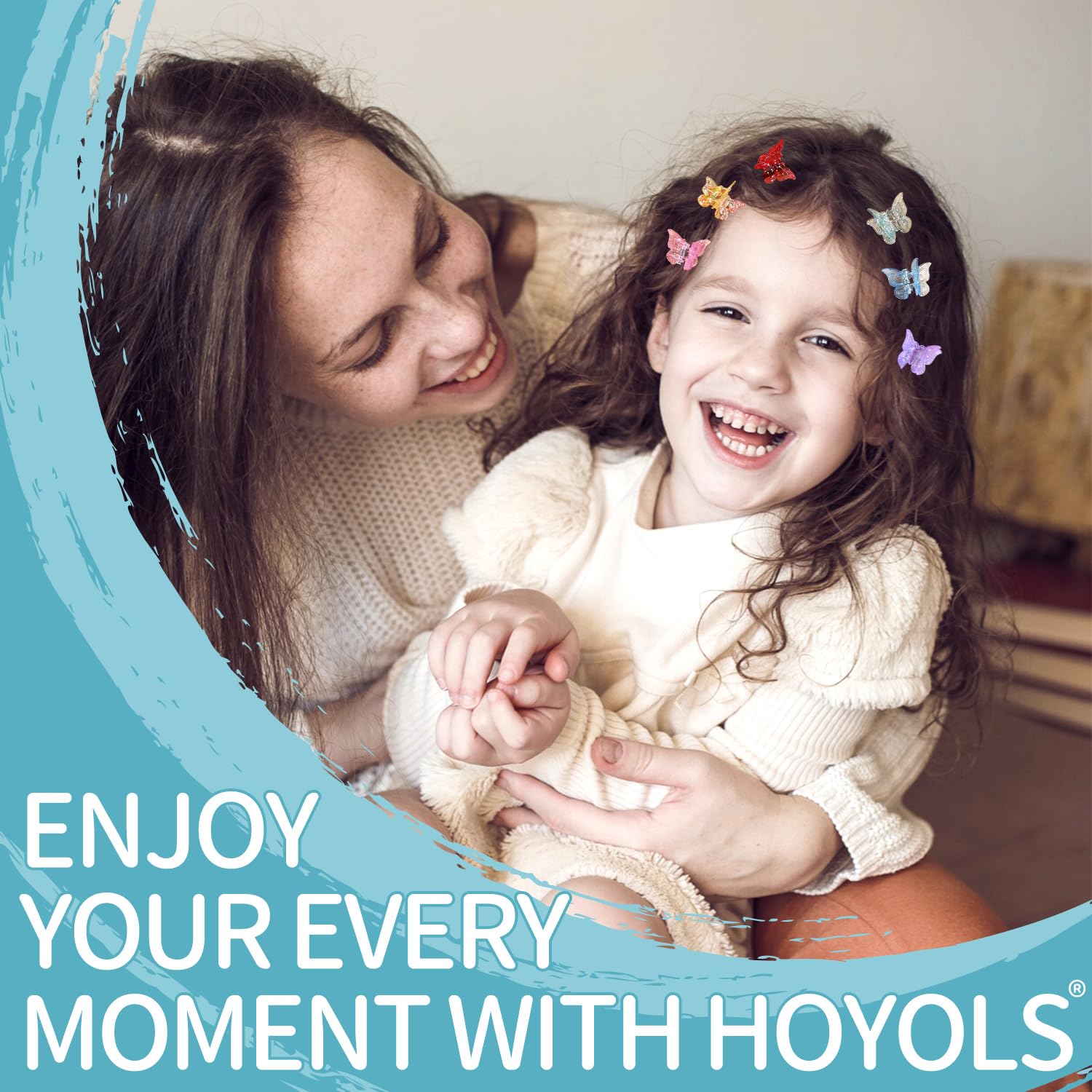 Hoyols clip cabello tamaño pequeño, sujeción suave para cabello fino.