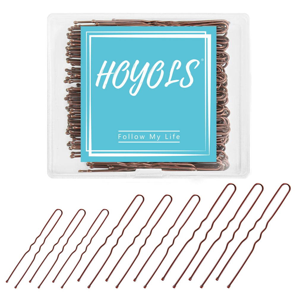 HOYOLS horquillas U 5 cm, agarre suave para peinados diarios