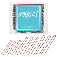 HOYOLS horquillas U 5 cm, agarre suave para peinados diarios